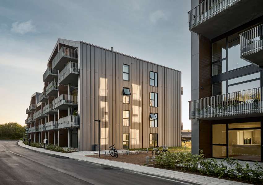 Amazing roof design using DS Nordic Click Seam, Udsigten - Vester Ringvej 45, 8600 Silkeborg